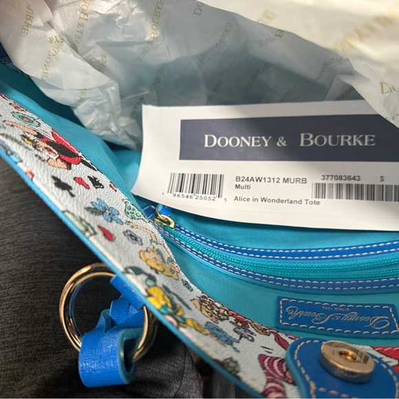 Dooney and Bourke Disney Alice in Wonderland Tote Bag - Picture 4 of 5